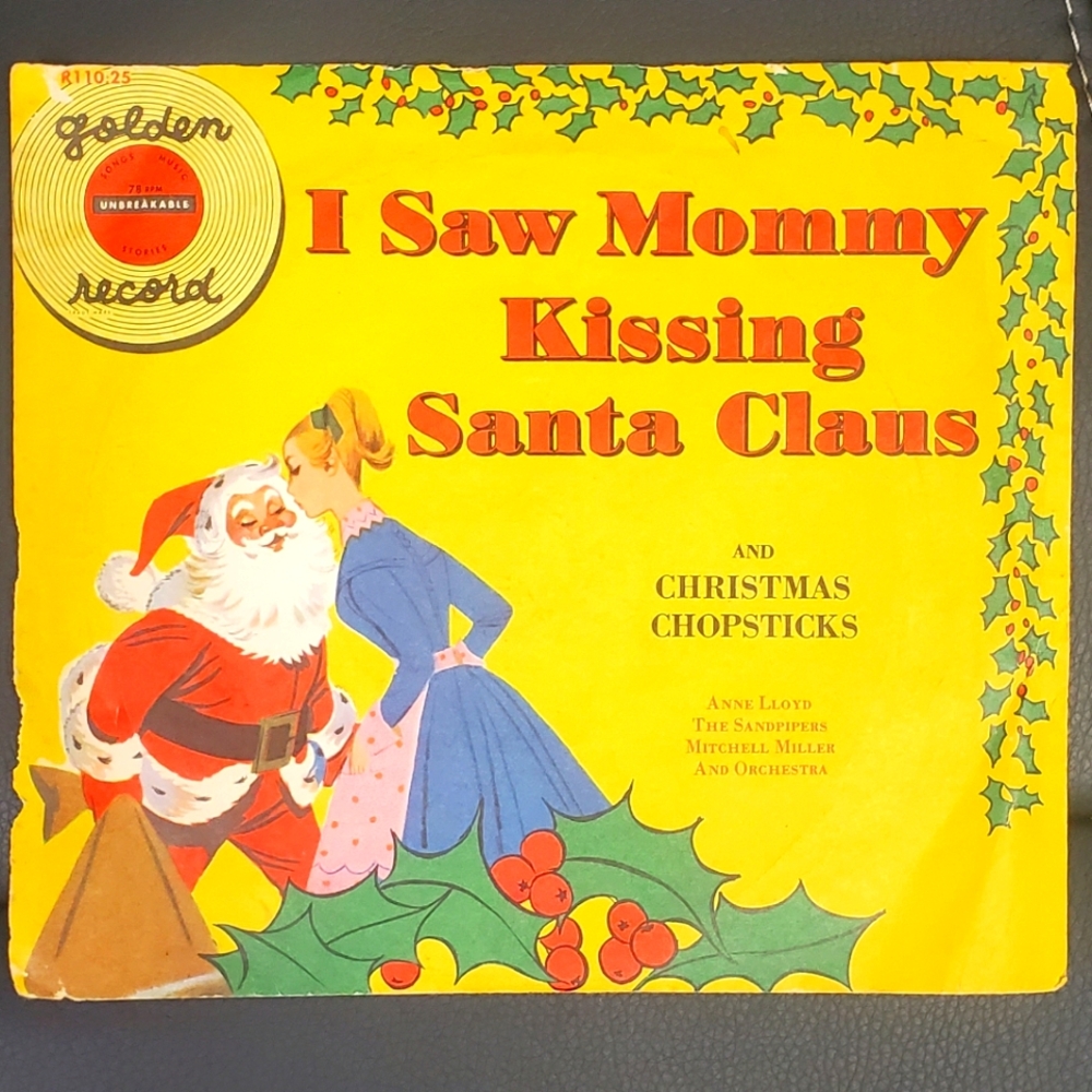 I Saw Mommy Kissing Santa Vintage 45 Record